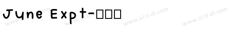 June Expt字体转换